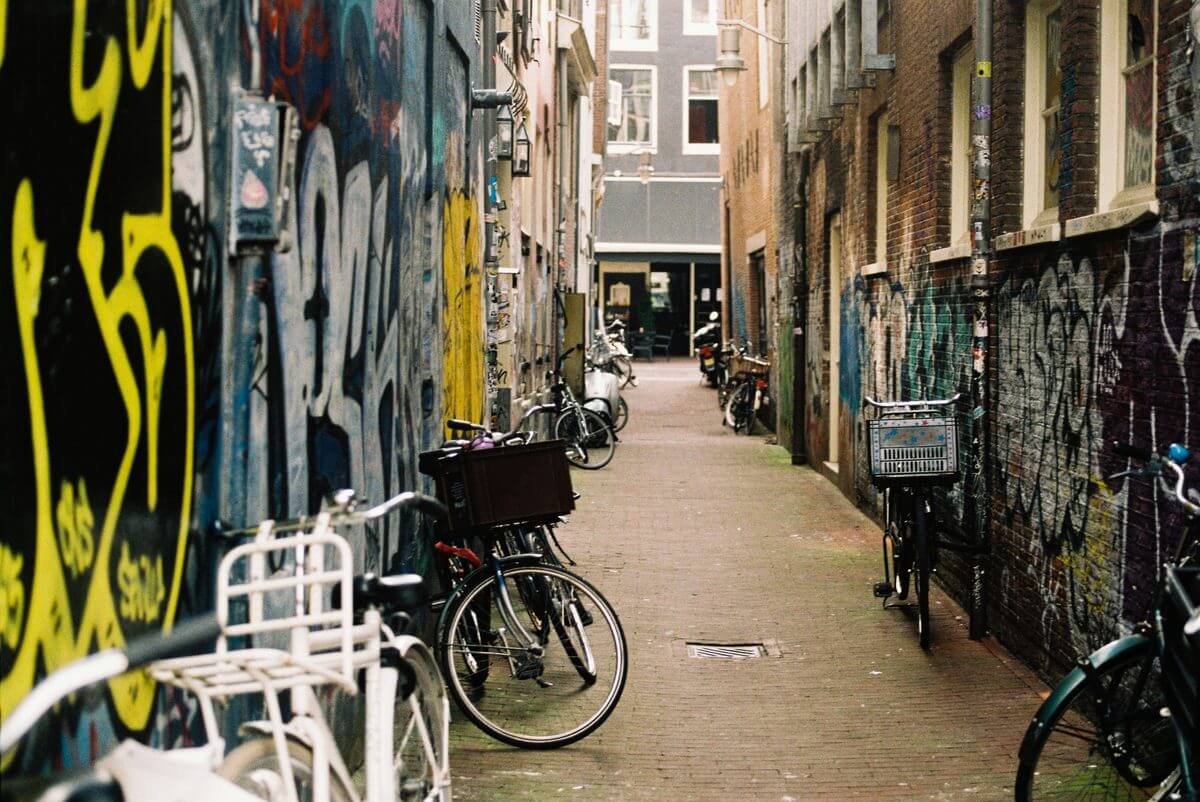Bicycle and Graffiti Alley